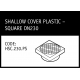 Marley Hunter Shallow Cover Plastic Square DN230 - HSC.230.PS